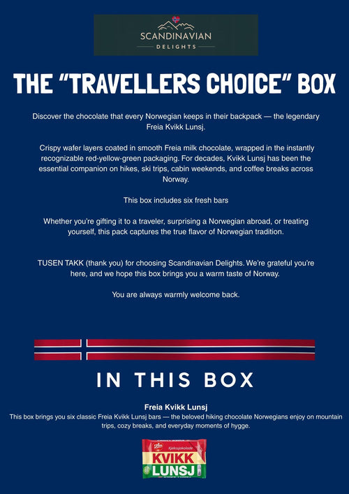 6x Freia Kvikk Lunsj Bars – Authentic Norwegian Chocolate Hiking Snack - kit kat inc FREE int shipping