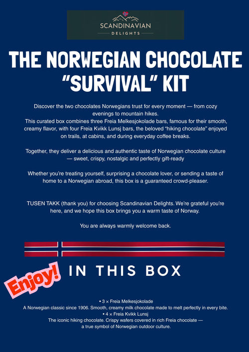 3x Freia Melkesjokolade, 4x Kvikk Lunsj Norwegian Chocolate Bars incl free int shipping